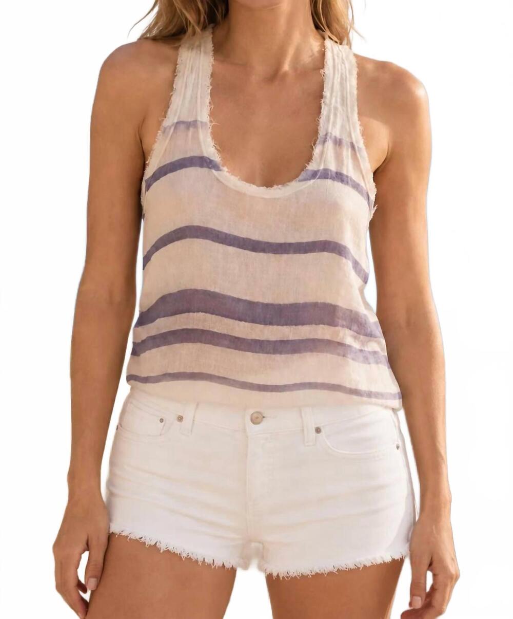 NEW MALIBUTIQUE drift gauze tank top in lavender
